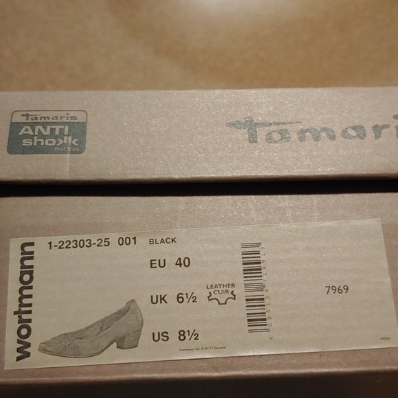 Tamaris anti shock leather comfort pumps - Picture 4 of 4
